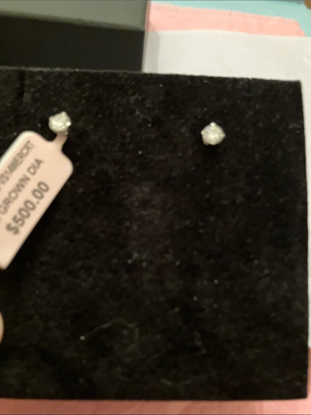 Bloomingdale's Diamond Stud Earrings - Sparkling and new
